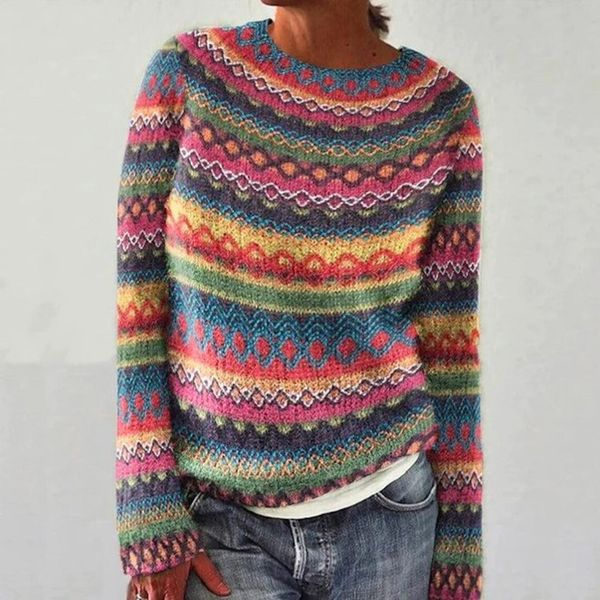 HELMA | PULL RÉTRO EN MAILLE POUR FEMME