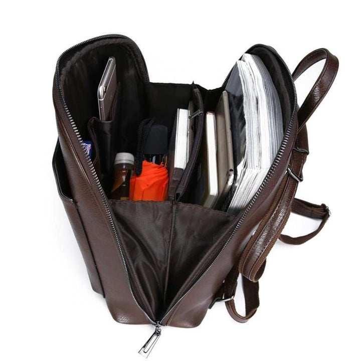 STELLA | SAC À DOS DOUBLE ZIP CLASSIQUE AU DESIGN ÉPURÉ