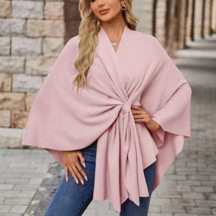 YVETTE | PONCHO ÉLÉGANT DRAPÉ