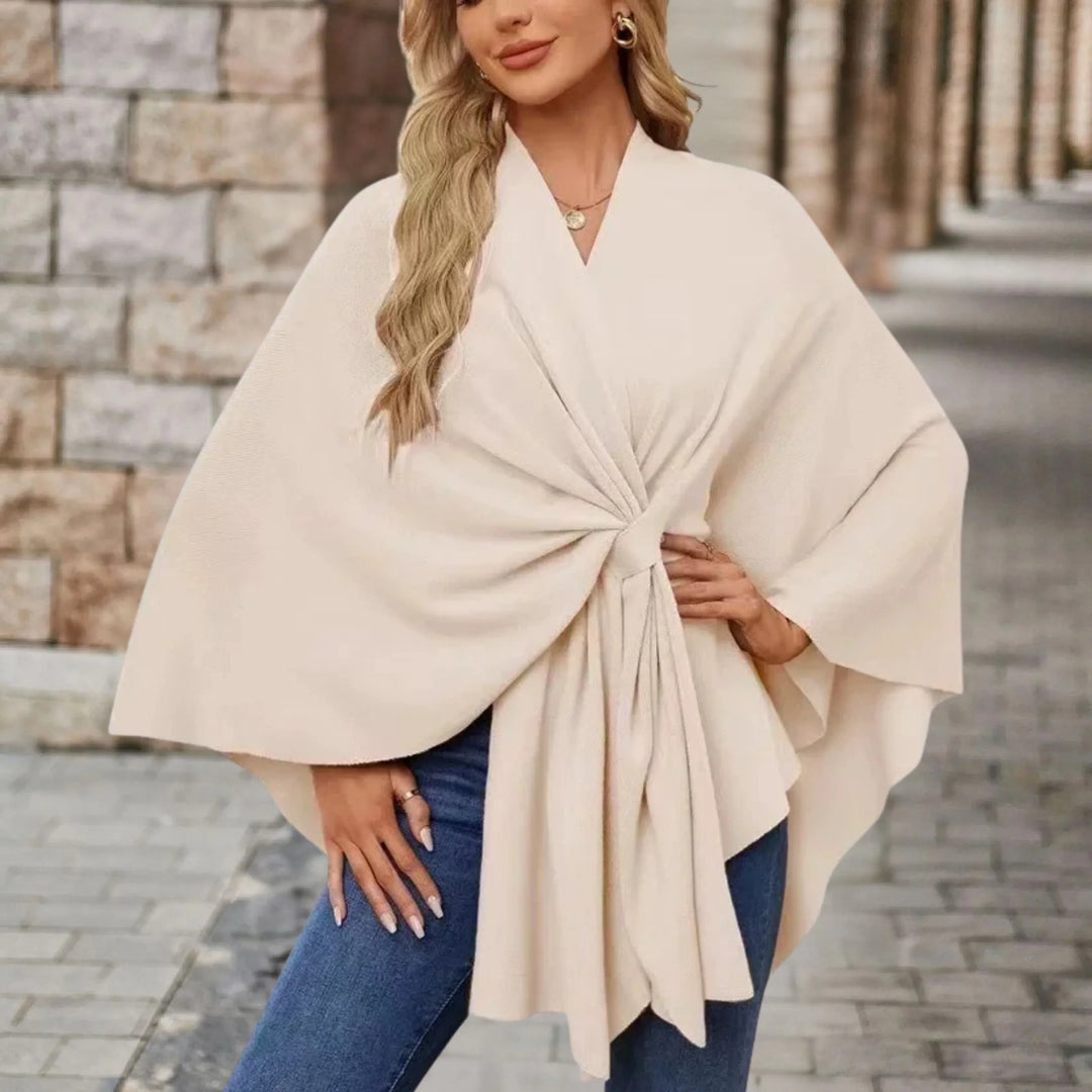 YVETTE | PONCHO ÉLÉGANT DRAPÉ