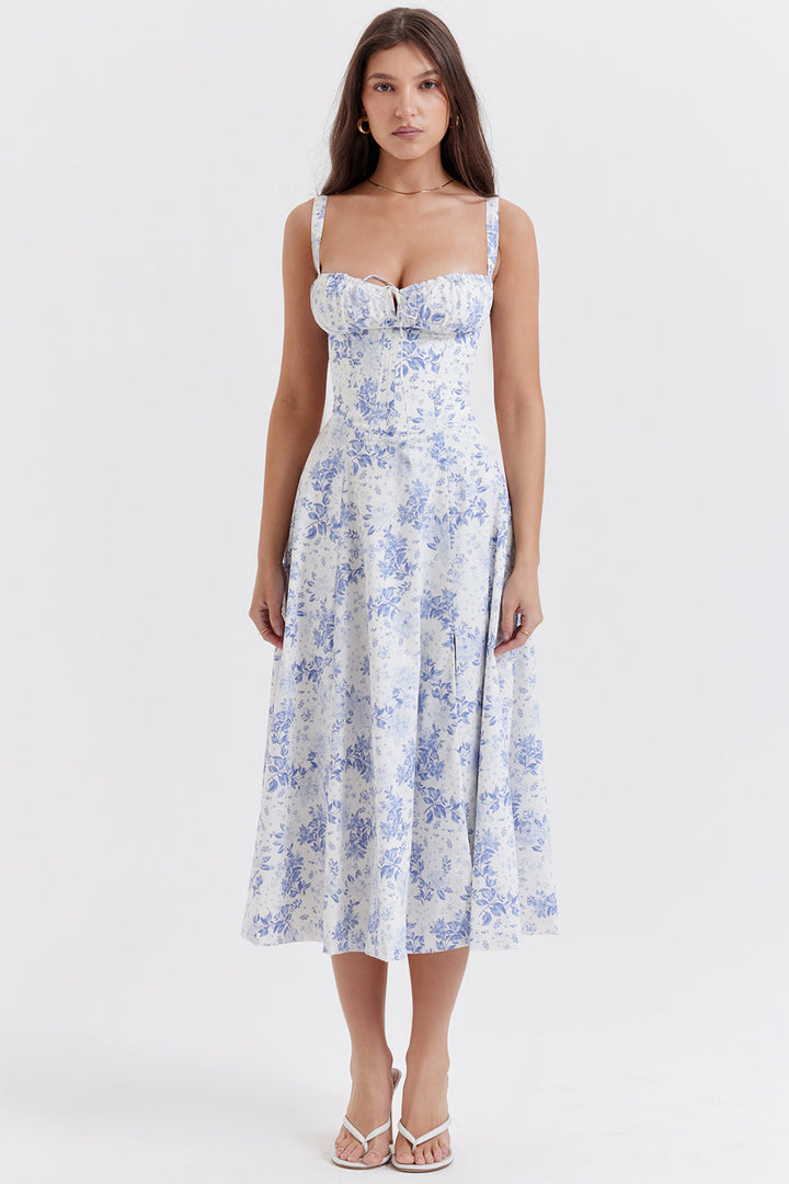 CELINE | LONGUE ROBE FLORALE