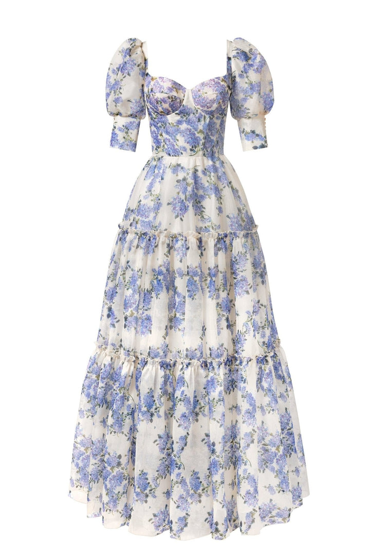 SOLÈNE | ROBE LONGUE À FLEURS