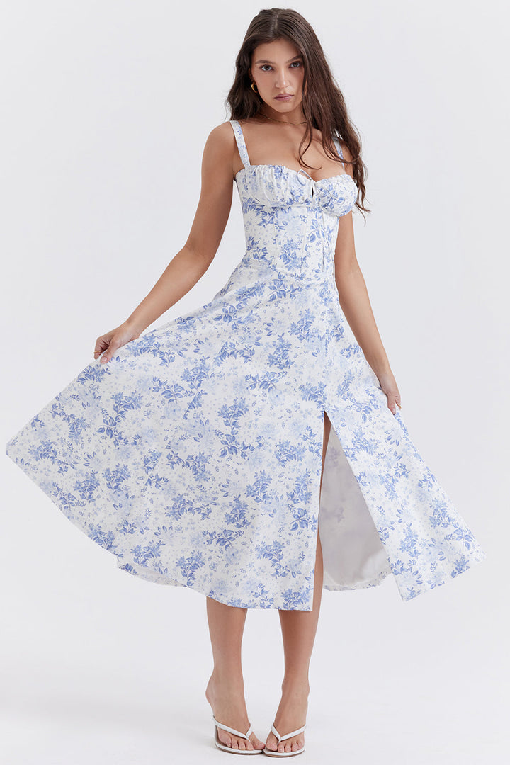 CELINE | LONGUE ROBE FLORALE