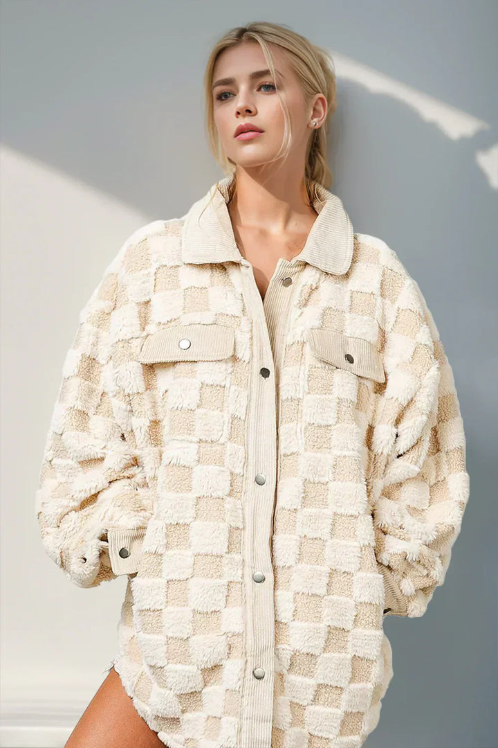 MANON | VESTE À CARREAUX