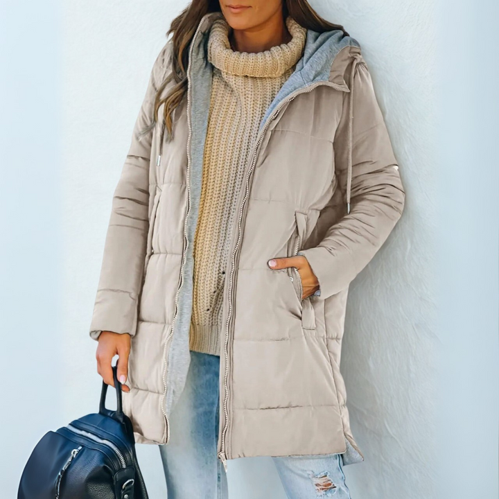 YILA | DOUDOUNE MATELASSÉE À CAPUCHE CASUAL