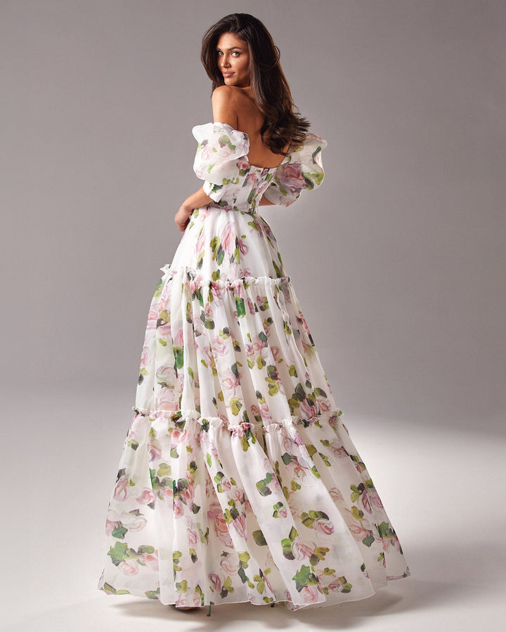 SOLÈNE | ROBE LONGUE À FLEURS