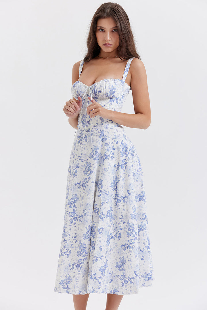 CELINE | LONGUE ROBE FLORALE