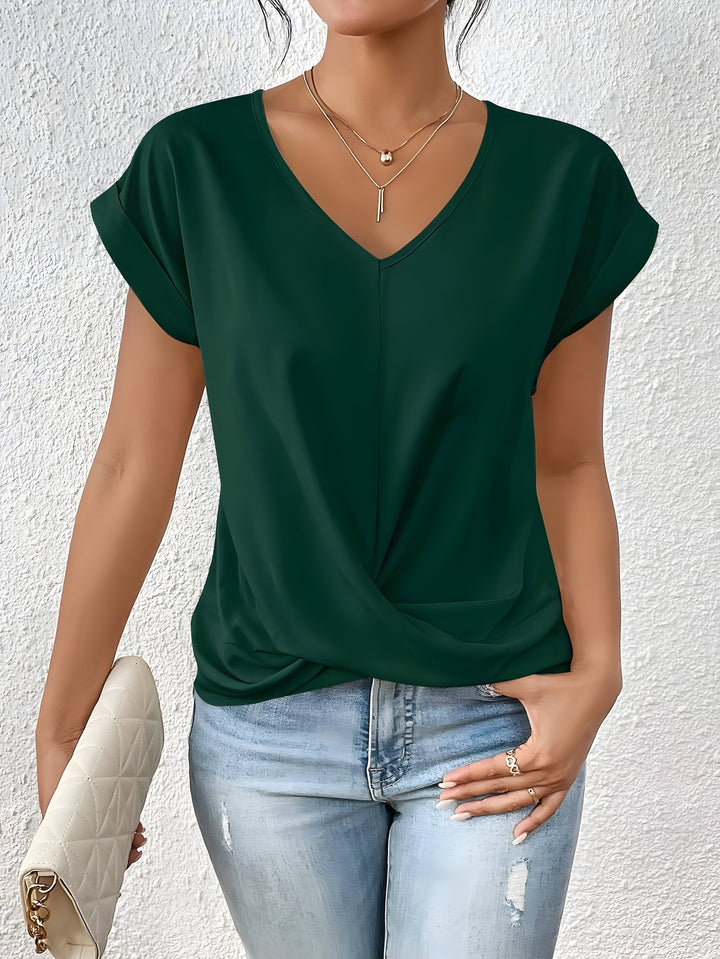 FAYE | CHEMISE CASUAL ÉLÉGANTE À COL EN V