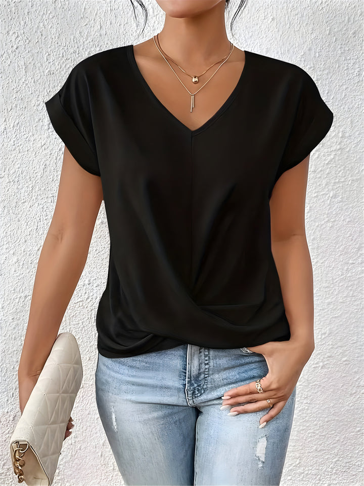 FAYE | CHEMISE CASUAL ÉLÉGANTE À COL EN V