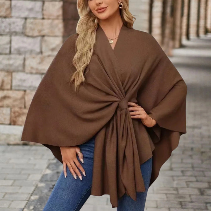 YVETTE | PONCHO ÉLÉGANT DRAPÉ