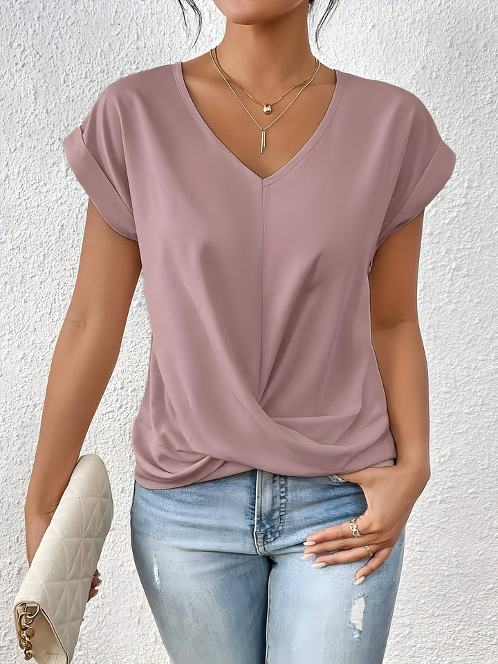 FAYE | CHEMISE CASUAL ÉLÉGANTE À COL EN V