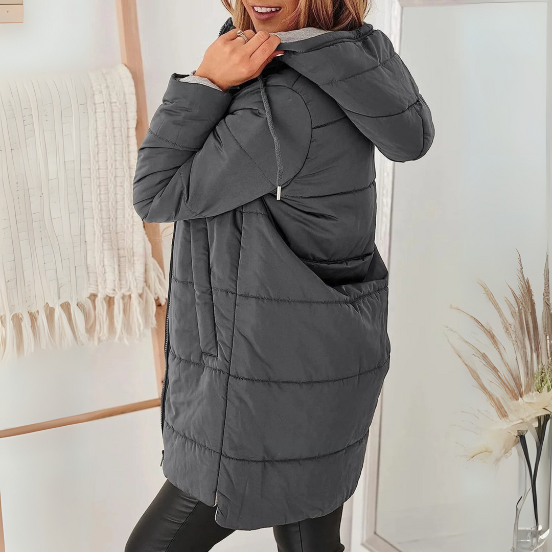 YILA | DOUDOUNE MATELASSÉE À CAPUCHE CASUAL