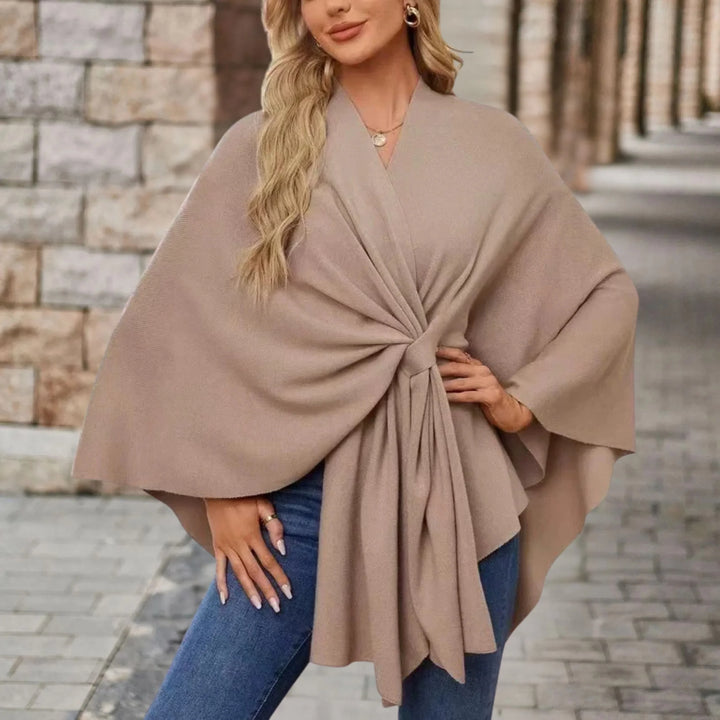 YVETTE | PONCHO ÉLÉGANT DRAPÉ