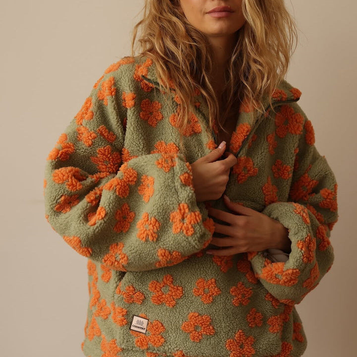 DAISY | PULL POLAIRE FLEURI CONFORTABLE