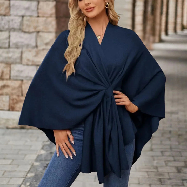 YVETTE | PONCHO ÉLÉGANT DRAPÉ