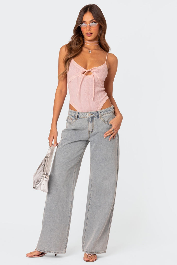 JOELLE | JEANS NŒUD PAPILLON
