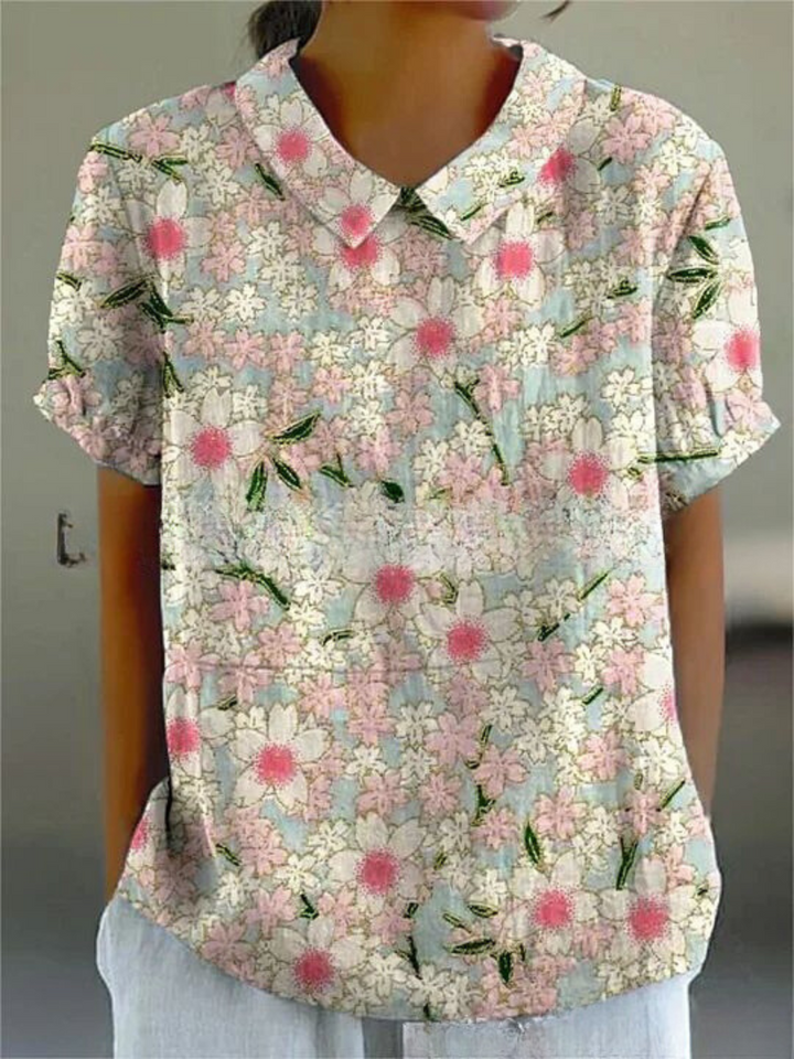 MARGAUX | CHEMISE ÉLÉGANTE À FLEURS