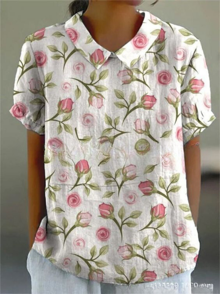 MARGAUX | CHEMISE ÉLÉGANTE À FLEURS
