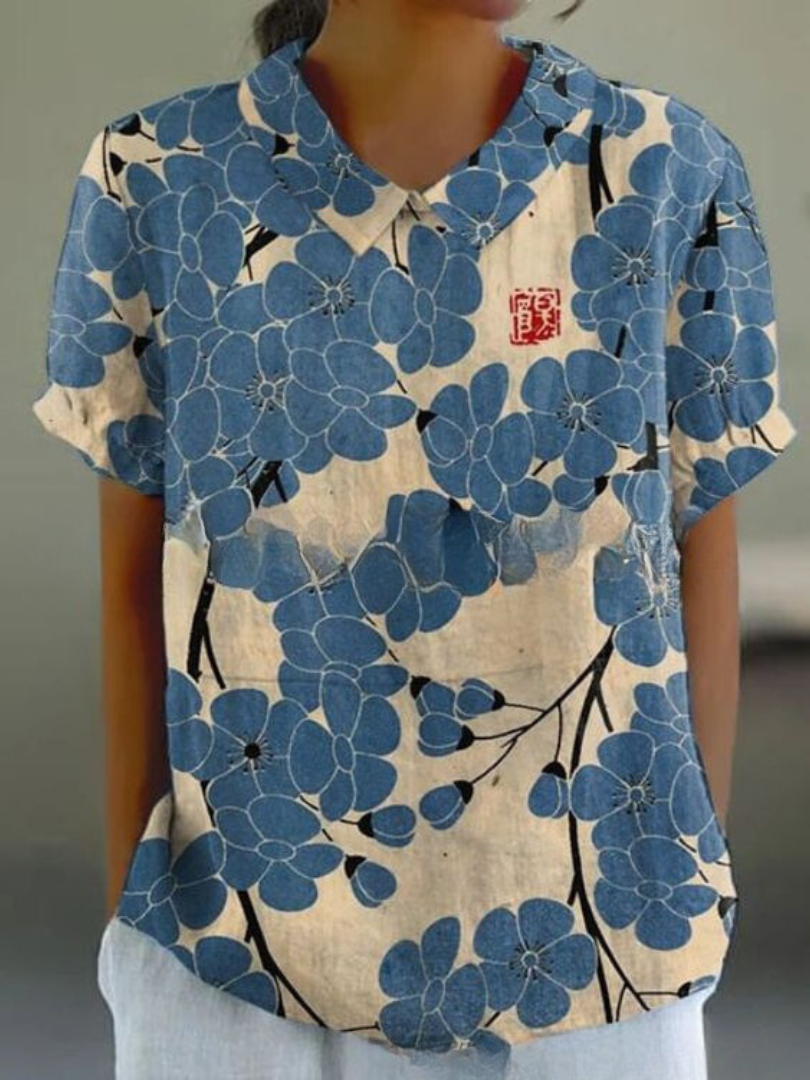 MARGAUX | CHEMISE ÉLÉGANTE À FLEURS