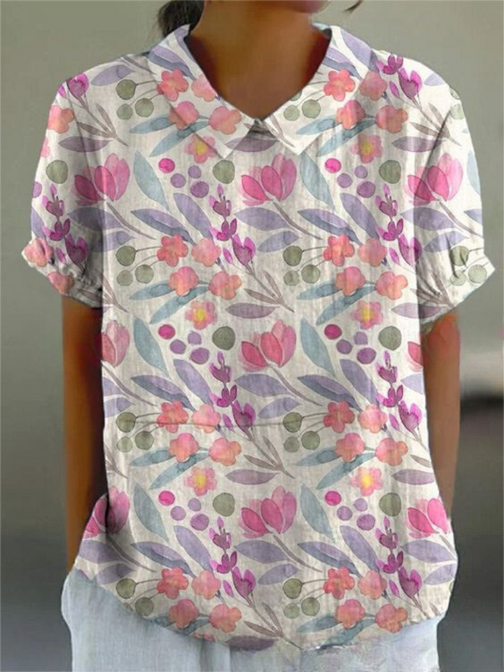 MARGAUX | CHEMISE ÉLÉGANTE À FLEURS