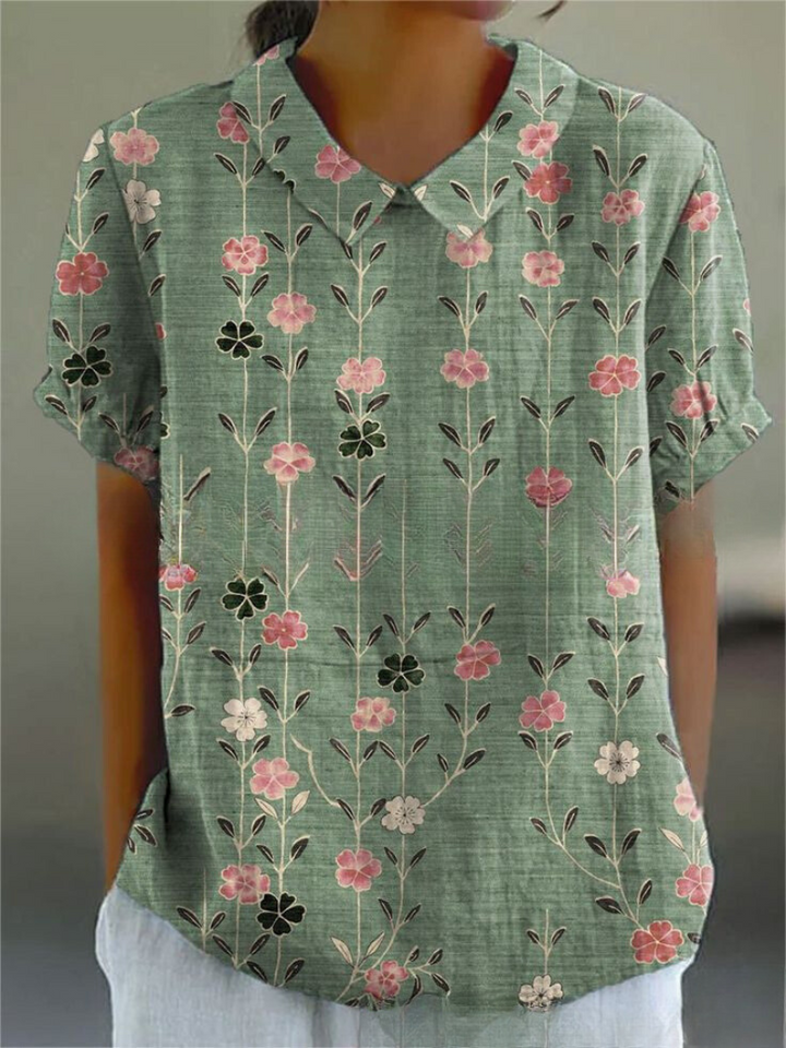 MARGAUX | CHEMISE ÉLÉGANTE À FLEURS