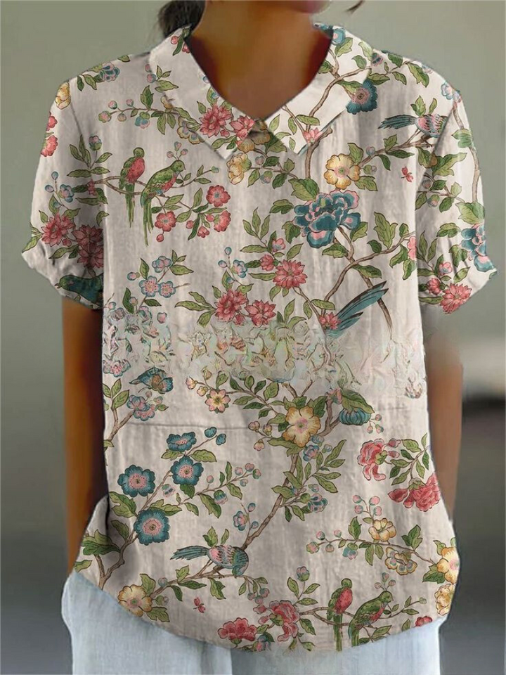 MARGAUX | CHEMISE ÉLÉGANTE À FLEURS