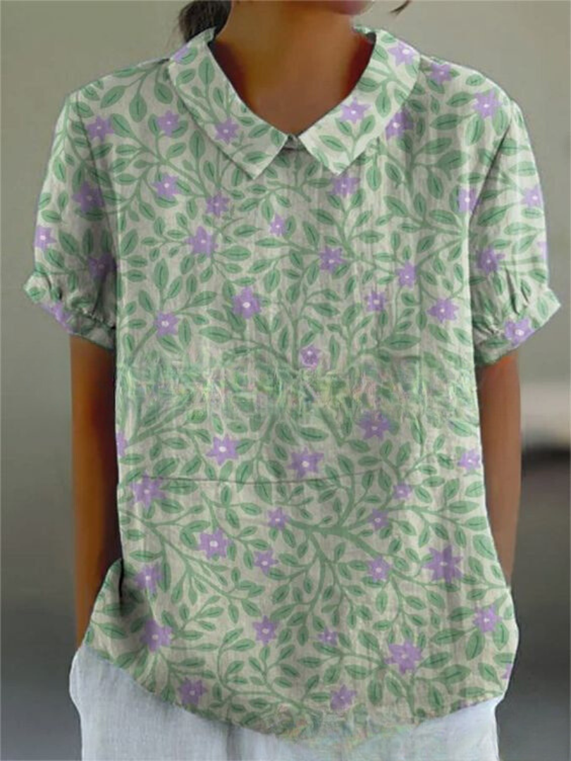 MARGAUX | CHEMISE ÉLÉGANTE À FLEURS