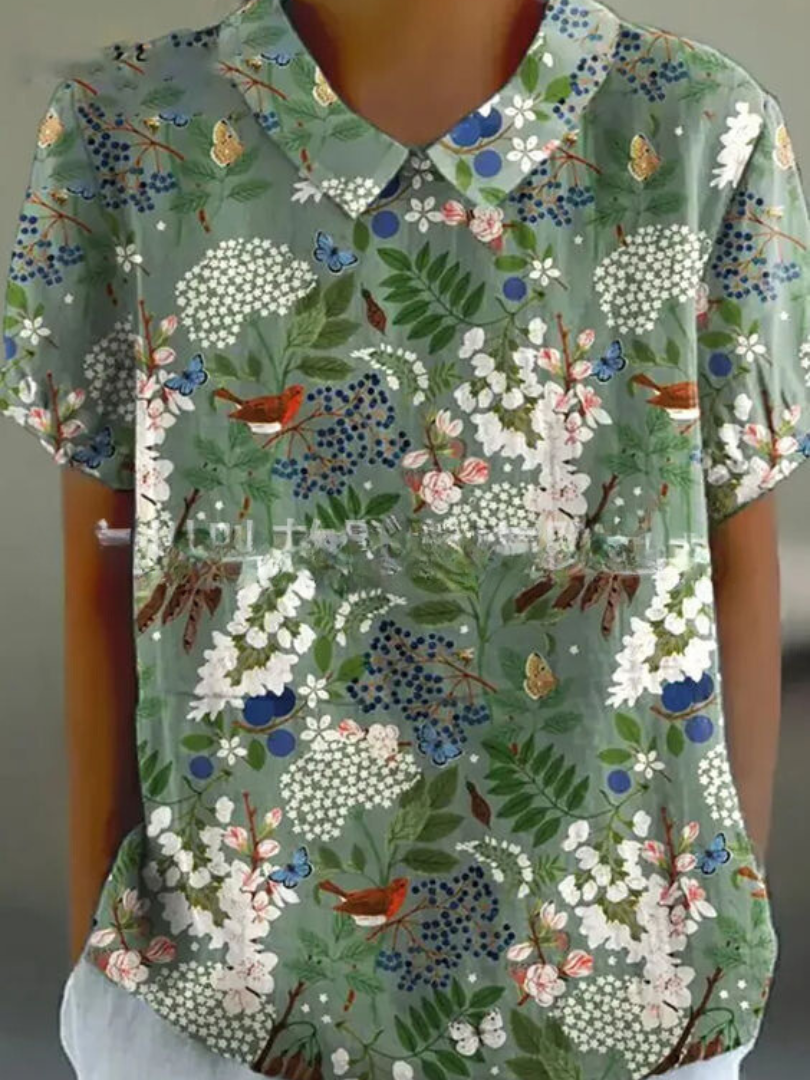 MARGAUX | CHEMISE ÉLÉGANTE À FLEURS