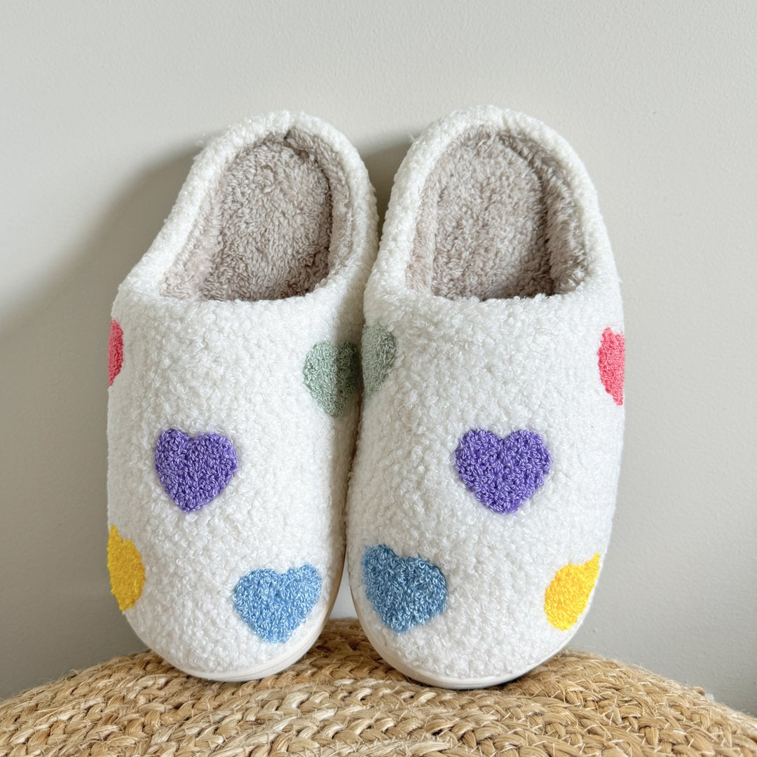 OLYMPE | CHAUSSONS À CŒUR COLORÉ