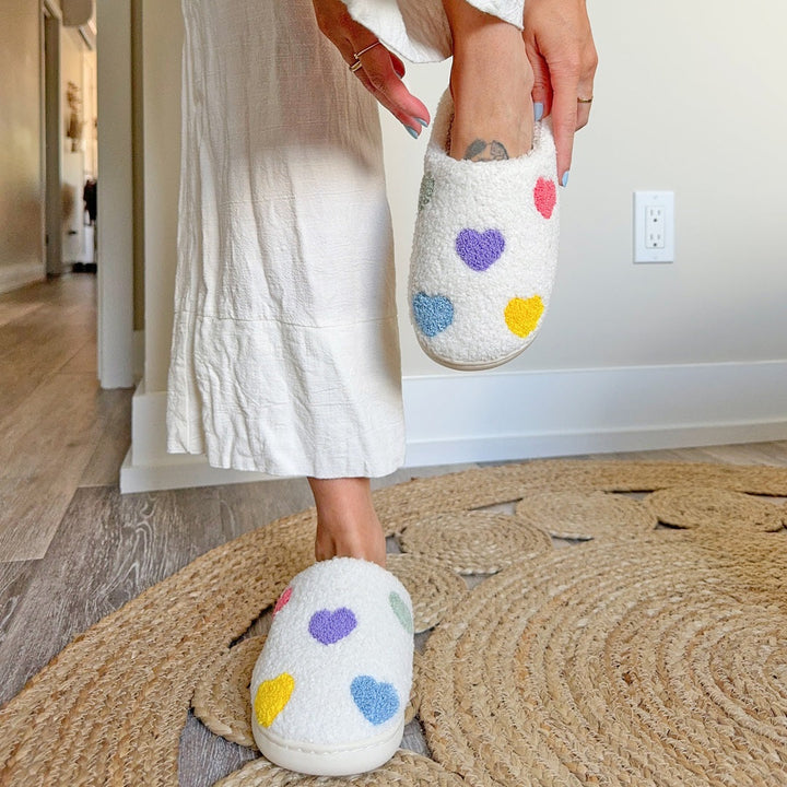 OLYMPE | CHAUSSONS À CŒUR COLORÉ