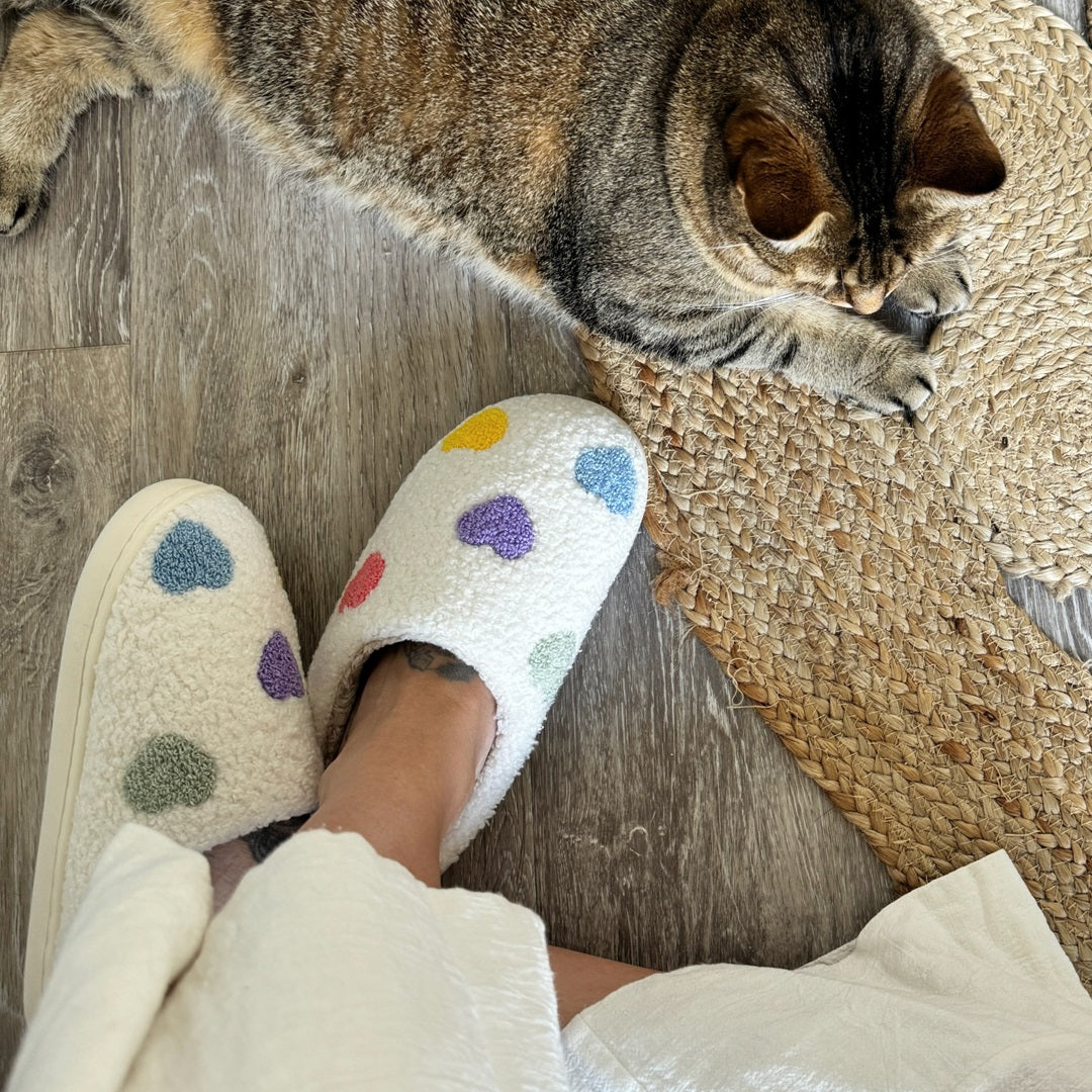 OLYMPE | CHAUSSONS À CŒUR COLORÉ