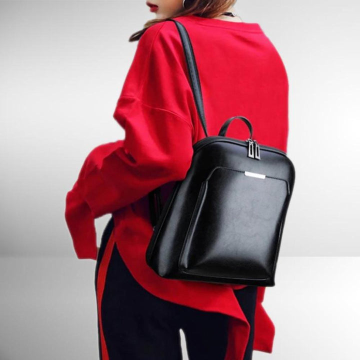 STELLA | SAC À DOS DOUBLE ZIP CLASSIQUE AU DESIGN ÉPURÉ
