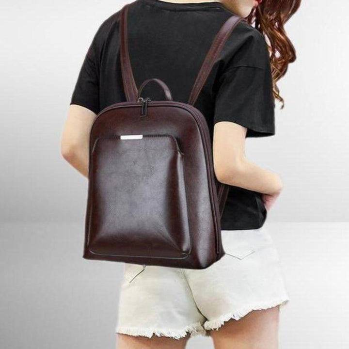 STELLA | SAC À DOS DOUBLE ZIP CLASSIQUE AU DESIGN ÉPURÉ