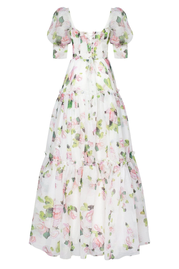 SOLÈNE | ROBE LONGUE À FLEURS