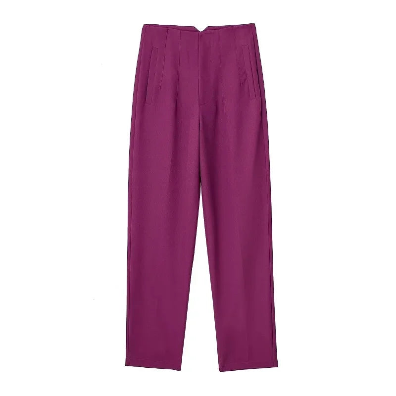 AYU | PANTALON FORMELLE TAILLE HAUTE AVEC COUPE AJUSTÉE