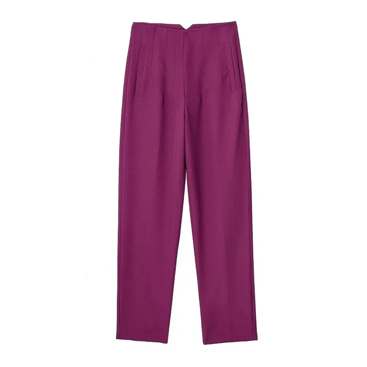 AYU | PANTALON FORMELLE TAILLE HAUTE AVEC COUPE AJUSTÉE