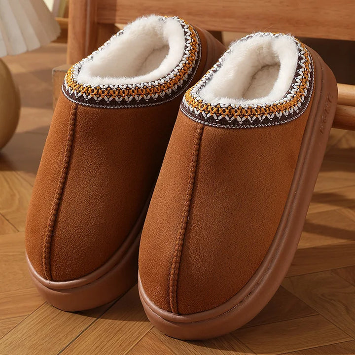 LÉA-MARIE | CHAUSSONS À DOUBLURE CHAUDE