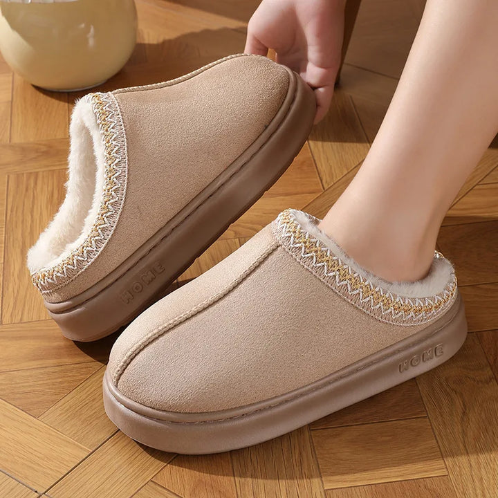 LÉA-MARIE | CHAUSSONS À DOUBLURE CHAUDE