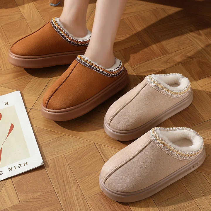 LÉA-MARIE | CHAUSSONS À DOUBLURE CHAUDE