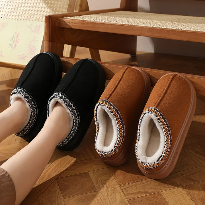 LÉA-MARIE | CHAUSSONS À DOUBLURE CHAUDE