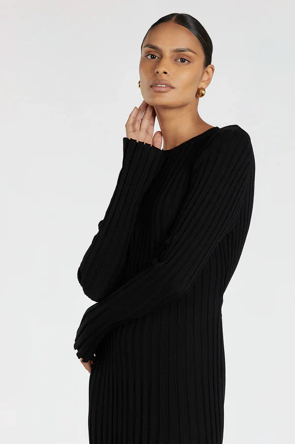 BRIGITTE | ROBE LONGUE À RAYURES