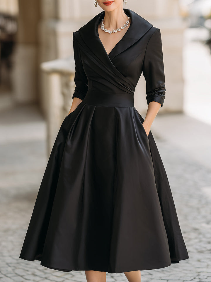 ARIELLA | ROBE MIDI EN SATIN
