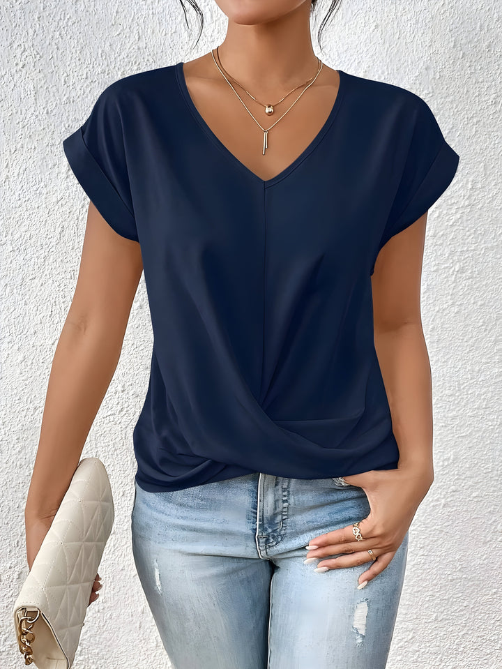 FAYE | CHEMISE CASUAL ÉLÉGANTE À COL EN V