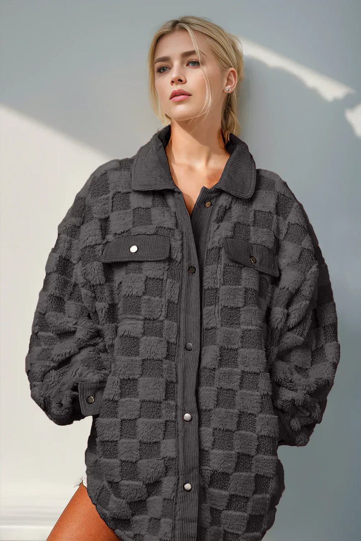 MANON | VESTE À CARREAUX