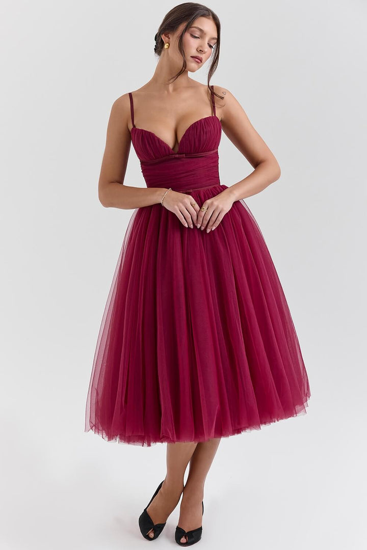 OPHELIE | ROBE ROUGE