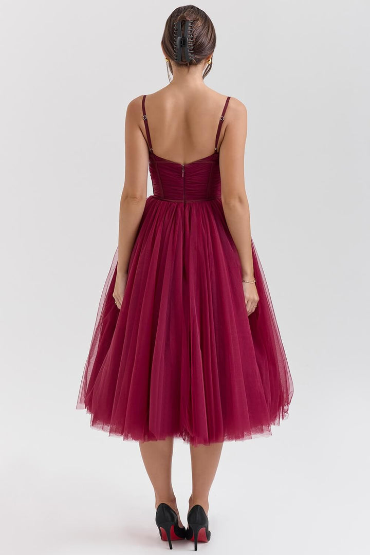 OPHELIE | ROBE ROUGE