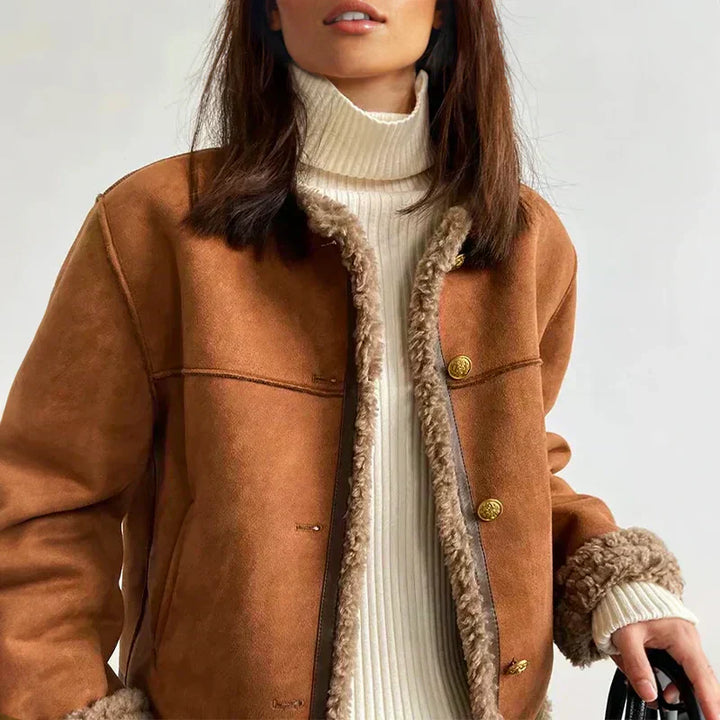 ROSALIE | VESTE EN MOUTON BOUTONNÉE