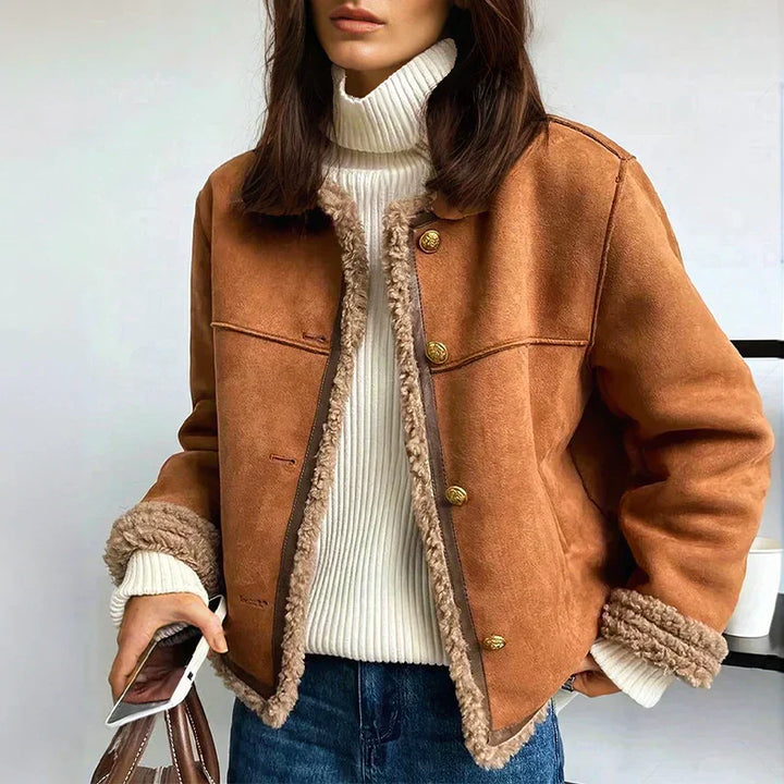 ROSALIE | VESTE EN MOUTON BOUTONNÉE