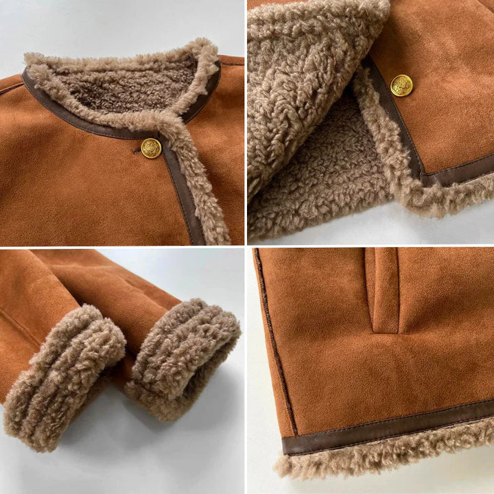 ROSALIE | VESTE EN MOUTON BOUTONNÉE
