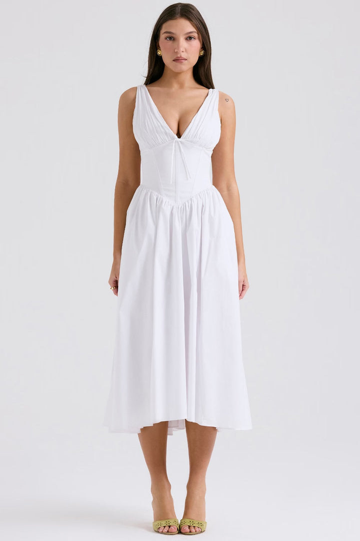EMMA | ROBE BLANCHE ÉLÉGANTE